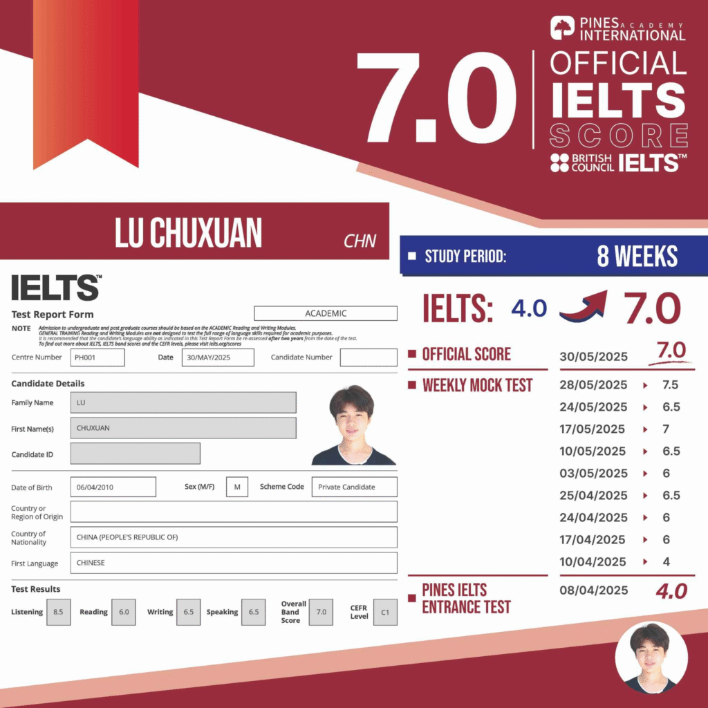 hành trình IELTS tại Pines - Frank 15