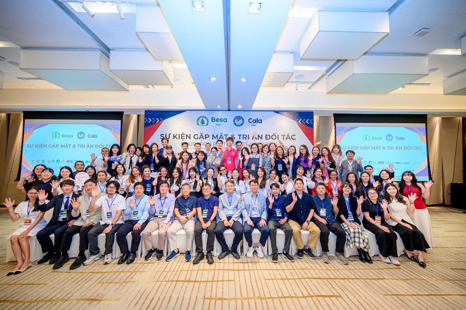 Ảnh tập thể các trường Anh ngữ Philippines và đối tác tại CALA BESA Seminar 2026